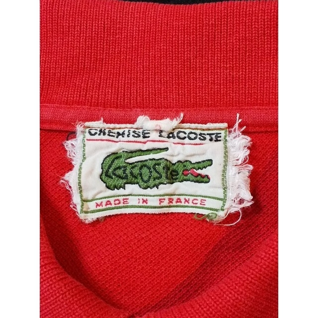 LACOSTE(ラコステ)のらりるれろ様専用【60s後半】 CHEMISE LACOSTE  長袖ポロシャツ メンズのトップス(ポロシャツ)の商品写真