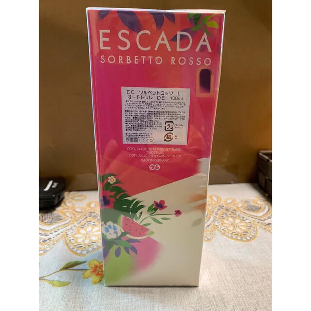 ESCADA(エスカーダ)のレア2.エスカーダ　ソルベットロッソ100ml未開封！ コスメ/美容の香水(香水(女性用))の商品写真