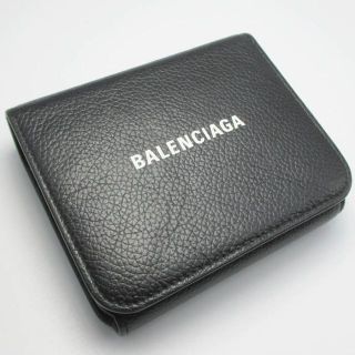 バレンシアガ(Balenciaga)のBALENCIAGA バレンシアガ ３つ折りブラックレザーウォレット(財布)