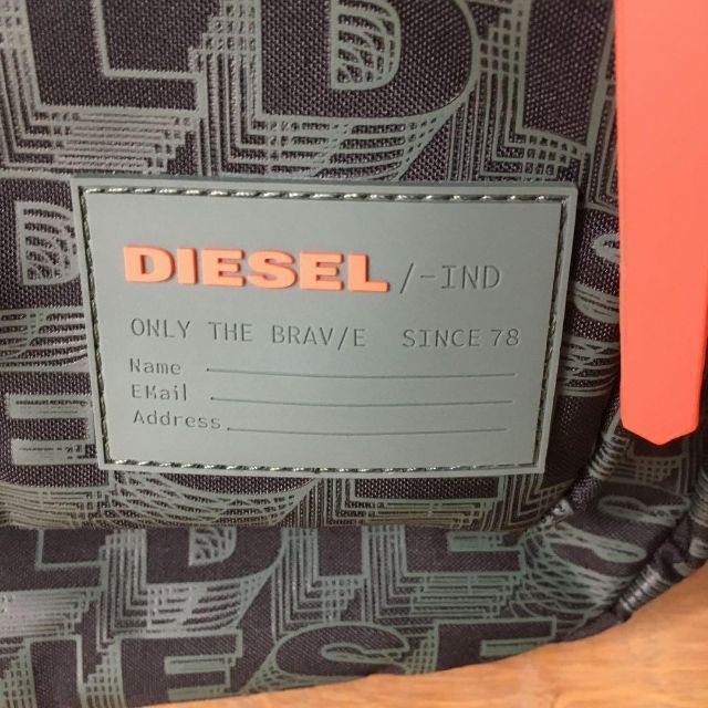 DIESEL(ディーゼル)の【美品】DIESEL ディーゼル 総柄ロゴバックパック メンズのバッグ(バッグパック/リュック)の商品写真