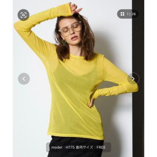 アクネストゥディオズ(Acne Studios)のメッシュクルートップス【MAISON SPECIAL/メゾンスペシャル】(カットソー(長袖/七分))