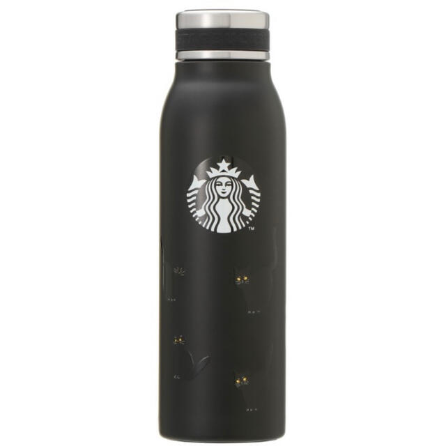 Starbucks Coffee(スターバックスコーヒー)の新品 スタバ ハロウィン2022ステンレスボトルキャット444ml インテリア/住まい/日用品のキッチン/食器(タンブラー)の商品写真