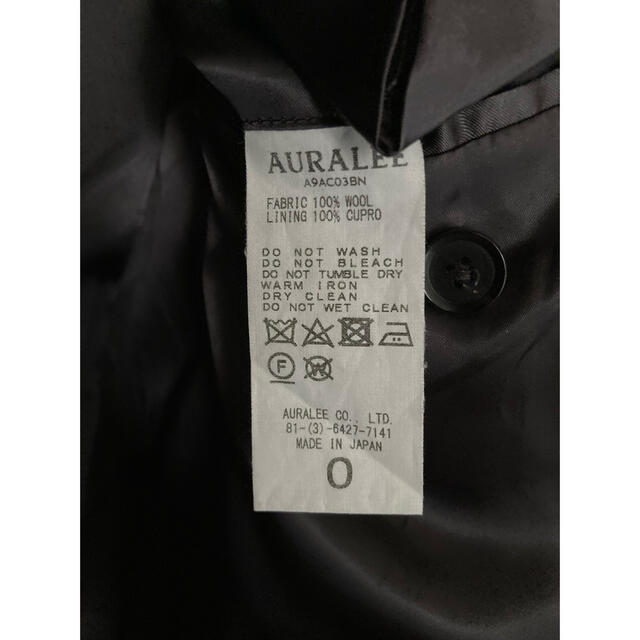 AURALEE(オーラリー)の値下げ【AURALEE】 オーラリー19AW チェックチェスターコート レディースのジャケット/アウター(ロングコート)の商品写真