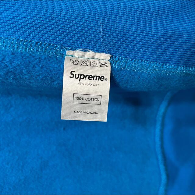 パーカーsupreme 09aw Box Logo Hooded M ターコイズ