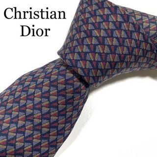 クリスチャンディオール(Christian Dior)のネクタイ　クリスチャンディオール　総柄　シルク　ウール(ネクタイ)