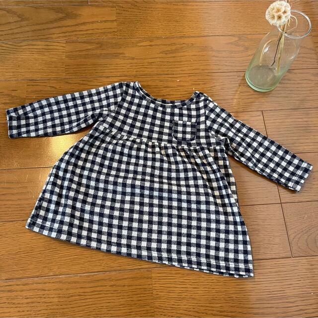 ZARA KIDS(ザラキッズ)のZARAベビー　ザラベビー　ZARA Baby ワンピース　チェックワンピース キッズ/ベビー/マタニティのベビー服(~85cm)(ワンピース)の商品写真