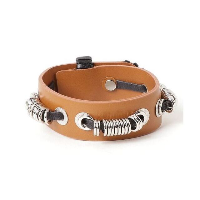 新品 TOGA VIRILIS Metal leather bangle トーガ