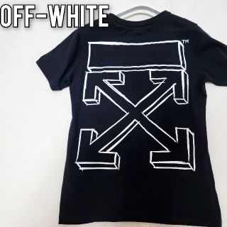 オフホワイト(OFF-WHITE)の【美品】Off-White■デカロゴ■Sサイズ(Tシャツ/カットソー(半袖/袖なし))