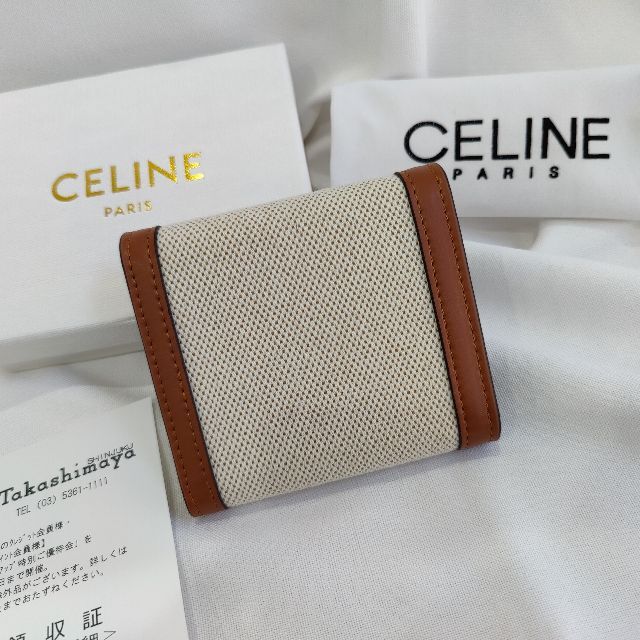 早割クーポン早割クーポンCELINEセリーヌ トリオンフ 三つ折り財布