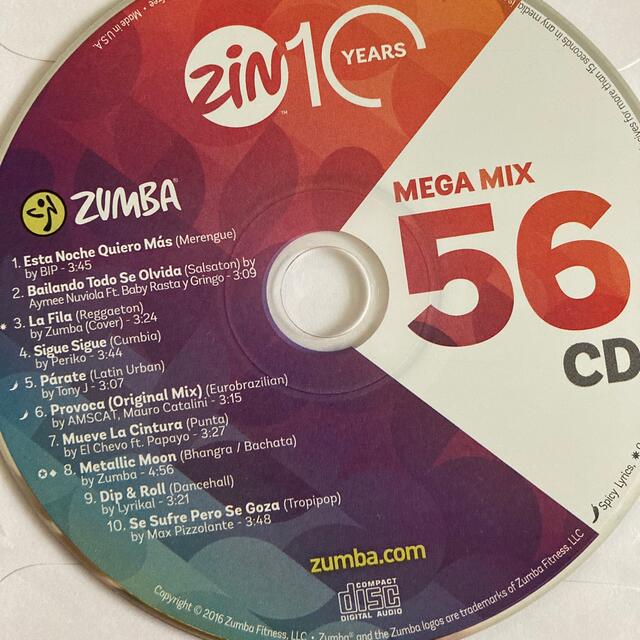 Zumba(ズンバ)のzumba CD  スポーツ/アウトドアのトレーニング/エクササイズ(その他)の商品写真