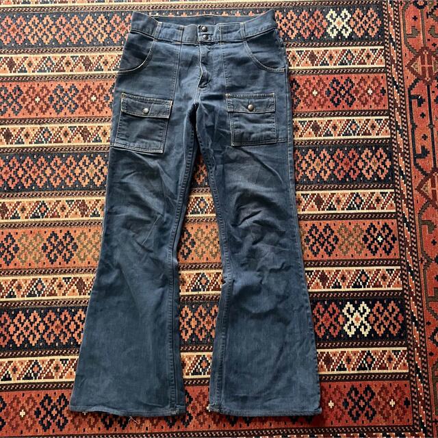 大好評です70s フレアパンツ 42TALONジップ