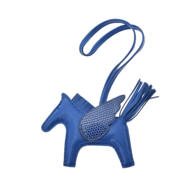 正規品販売! エルメス - Hermes ブルーフランス/リザード チャーム