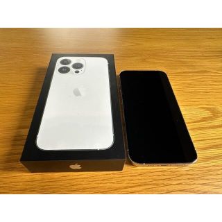 アイフォーン(iPhone)の【美品】iPhone13 pro シルバー　128GB SIMフリー(スマートフォン本体)