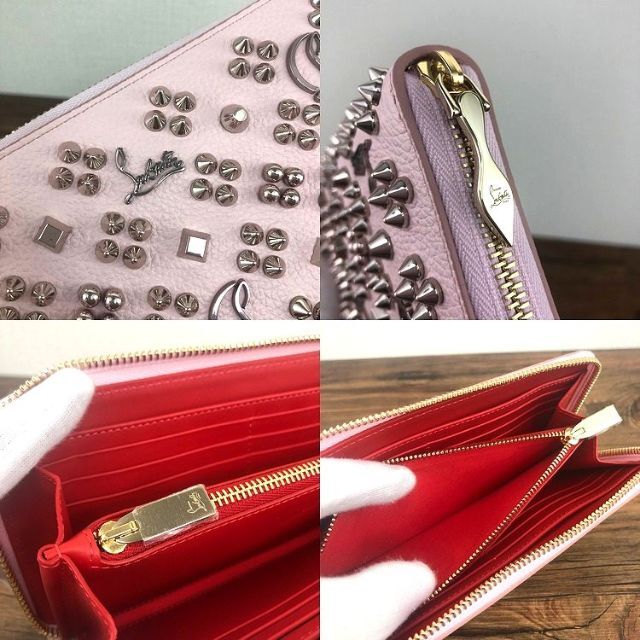 最大94%OFFクーポン 未使用品 Christian Louboutin 長財布 ピンク