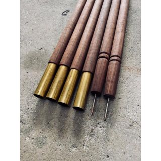 Snow Peak 入手困難 キャンプオンパレード ウッドポール ㎝×2本の