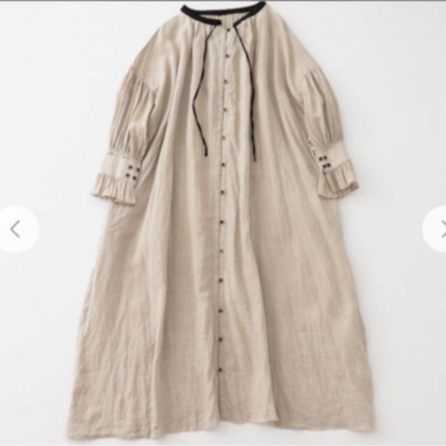 ネストローブ リネンスモックドレスワンピース