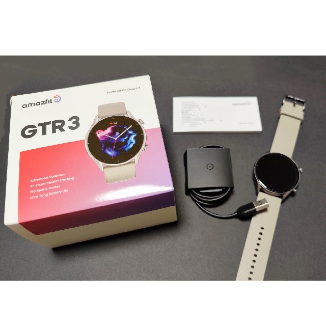 【フィルム貼付済み】Amazfit GTR 3 グレー