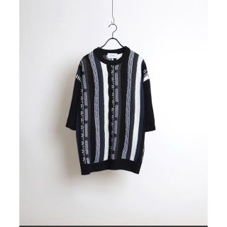 コンファーム(Confirm)のConfirm ビッグシルエット 柄ニットT Lサイズ(Tシャツ/カットソー(半袖/袖なし))