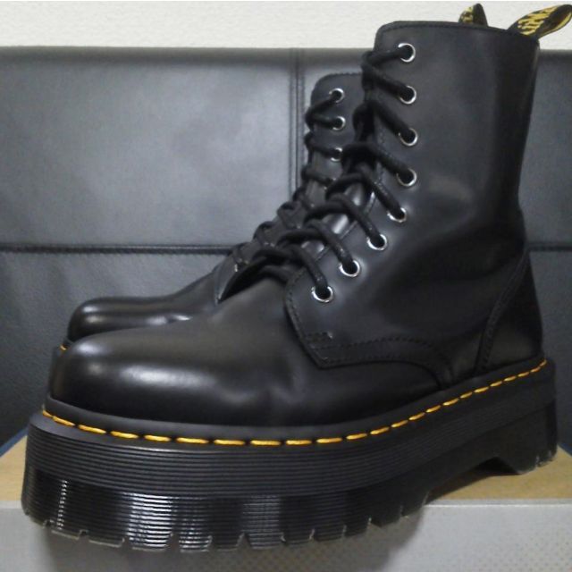 Dr.Martens JADON UK6 黒 厚底 8ホール 男女可 BEX 1