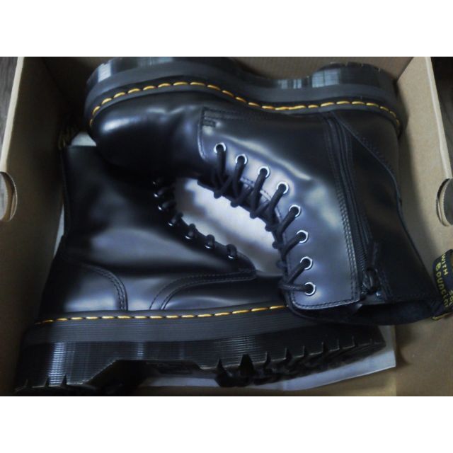 Dr.Martens JADON UK6 黒 厚底 8ホール 男女可 BEX 9