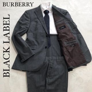 バーバリーブラックレーベル(BURBERRY BLACK LABEL)のバーバリー ブラックレーベル スーツ セットアップ グレー super 100s(セットアップ)