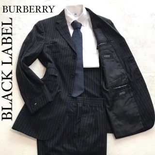 バーバリーブラックレーベル(BURBERRY BLACK LABEL)の【美品】バーバリーブラックレーベル セットアップスーツ 3b スーパー 100s(セットアップ)