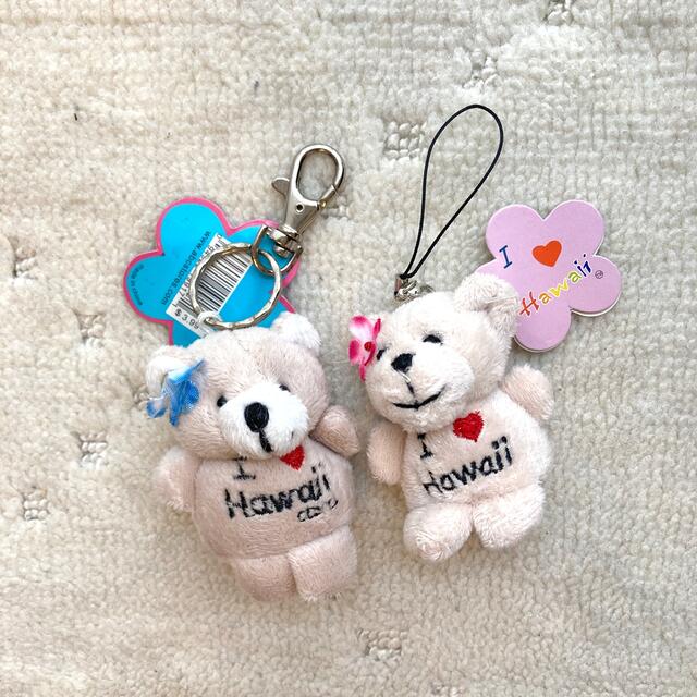 hawaii♡bearキーホルダー2個 レディースのファッション小物(キーホルダー)の商品写真