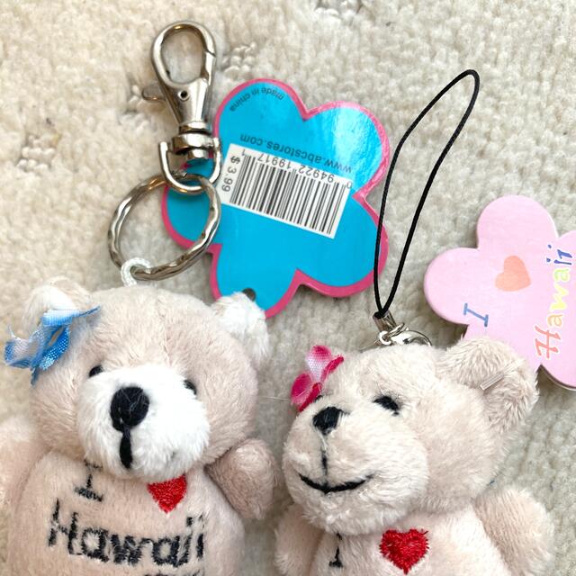 hawaii♡bearキーホルダー2個 レディースのファッション小物(キーホルダー)の商品写真
