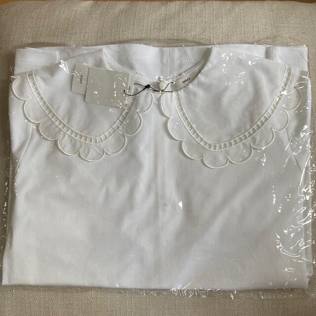 yori スカラップカラーロンTee【2022AW】ホワイト-