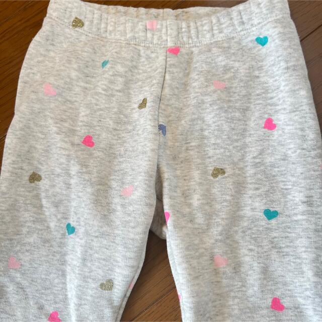 GAP Kids(ギャップキッズ)のギャップキッズ　裏起毛レギンス　ハート柄レギンス　110 キッズ/ベビー/マタニティのキッズ服女の子用(90cm~)(パンツ/スパッツ)の商品写真