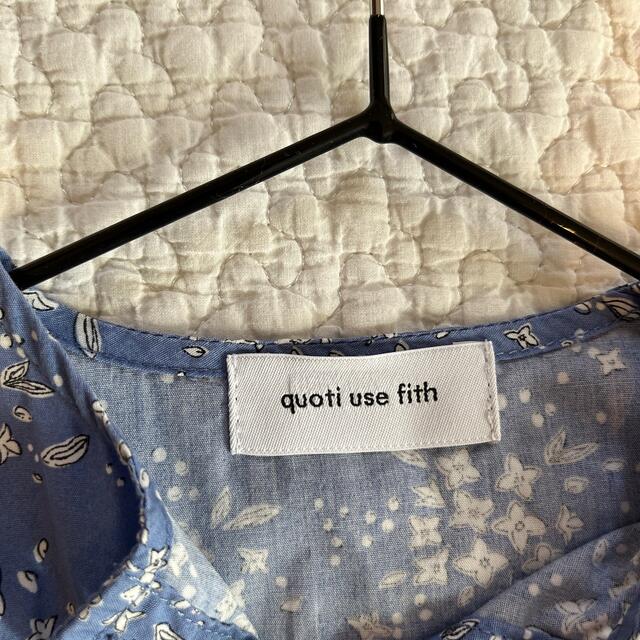 FITH(フィス)のquoti use fith 花柄シャツ M ブルー キッズ/ベビー/マタニティのベビー服(~85cm)(シャツ/カットソー)の商品写真