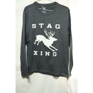 ギャップ(GAP)のプロフ必読!GAP STAG XINGロングTシャツ/アメカジgood重宝S(Tシャツ/カットソー(七分/長袖))