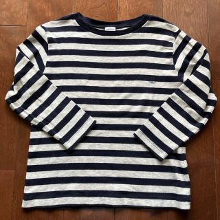 プチバトー(PETIT BATEAU)のプチバトー　ロンT  ボーダー　Tシャツ(Tシャツ/カットソー)