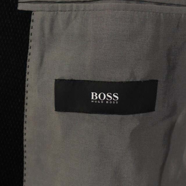 HUGO BOSS(ヒューゴボス)のヒューゴボス HUGO BOSS テーラードジャケット 2B シングル 52 黒 メンズのジャケット/アウター(テーラードジャケット)の商品写真