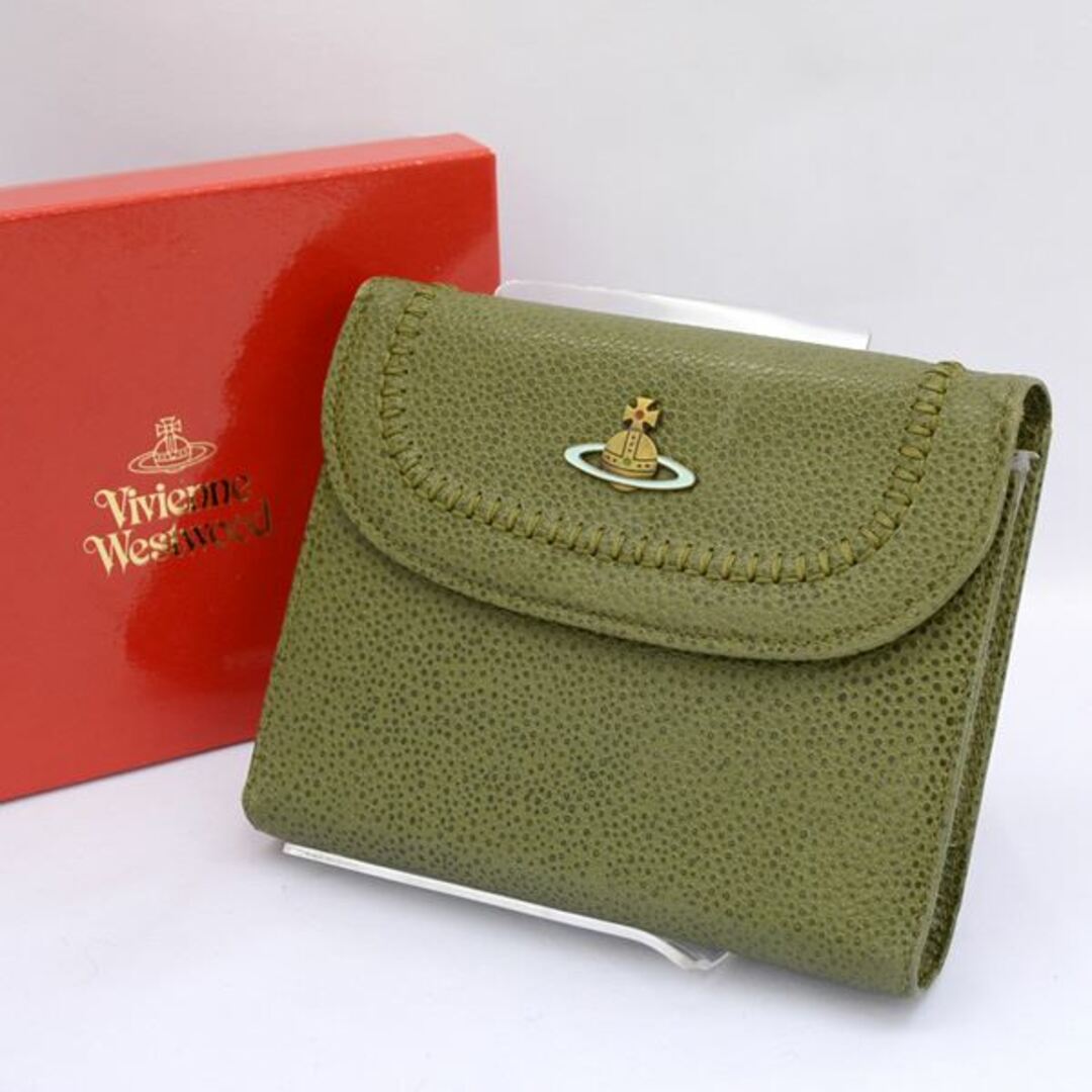 Vivienne Westwood(ヴィヴィアンウエストウッド)のVivienne Westwood / ヴィヴィアンウエストウッド■ 6穴式 システム手帳 レザー レリーフ付き クリーン 深緑<br> 手帳 / アドレス / 住所録 中古 [0990003925] レディースのファッション小物(その他)の商品写真