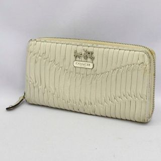 コーチ(COACH)のCOACH / コーチ ■ 長財布 ホワイト 財布 / サイフ / ウォレット / wallet / コイン 中古 [0990005944](財布)