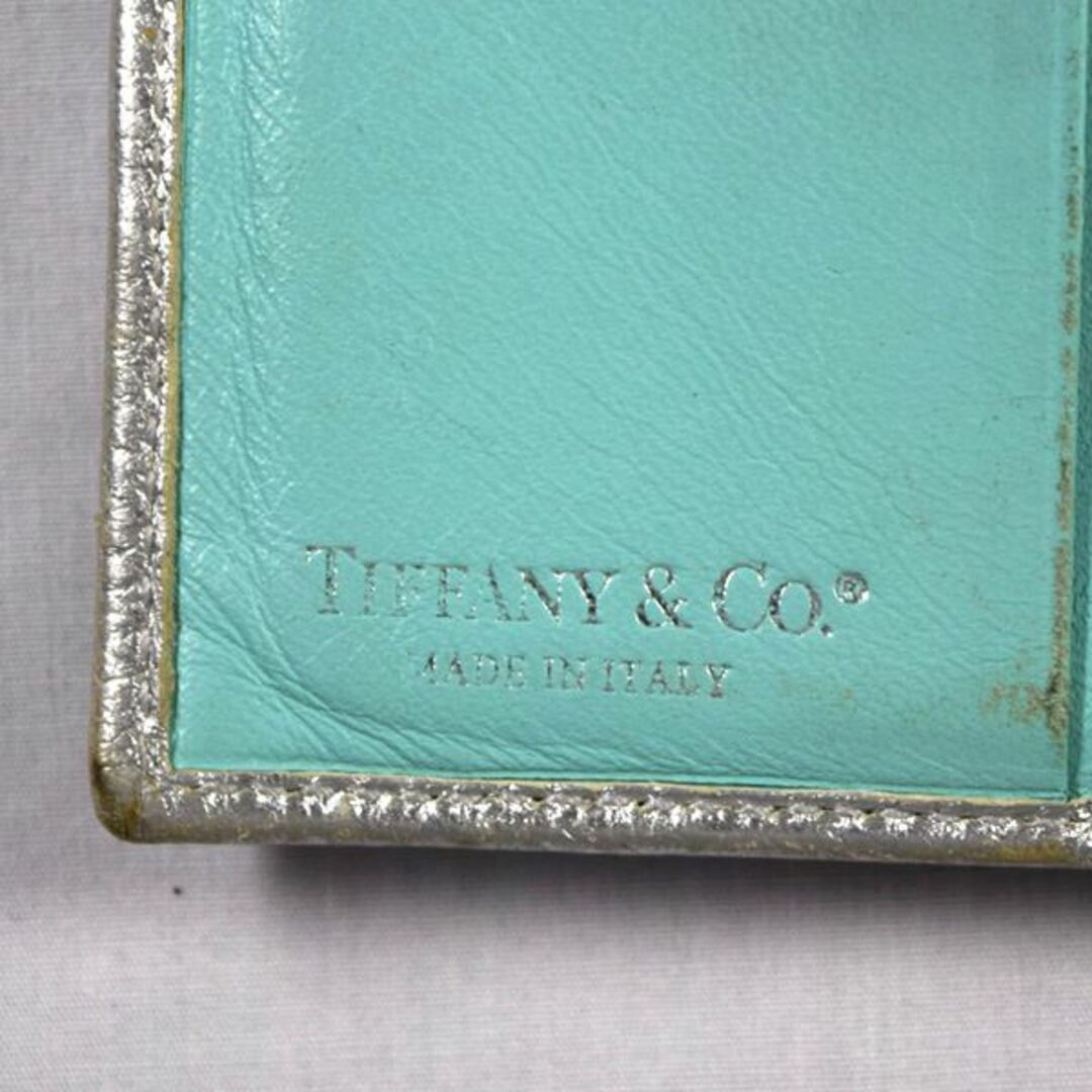 Tiffany & Co.(ティファニー)のTIFFANY&Co. / ティファニー ◆Wホック財布 レザーシルバー 財布 / サイフ / ウォレット / wallet / コイン ブランド 中古 [0990006329] レディースのファッション小物(財布)の商品写真