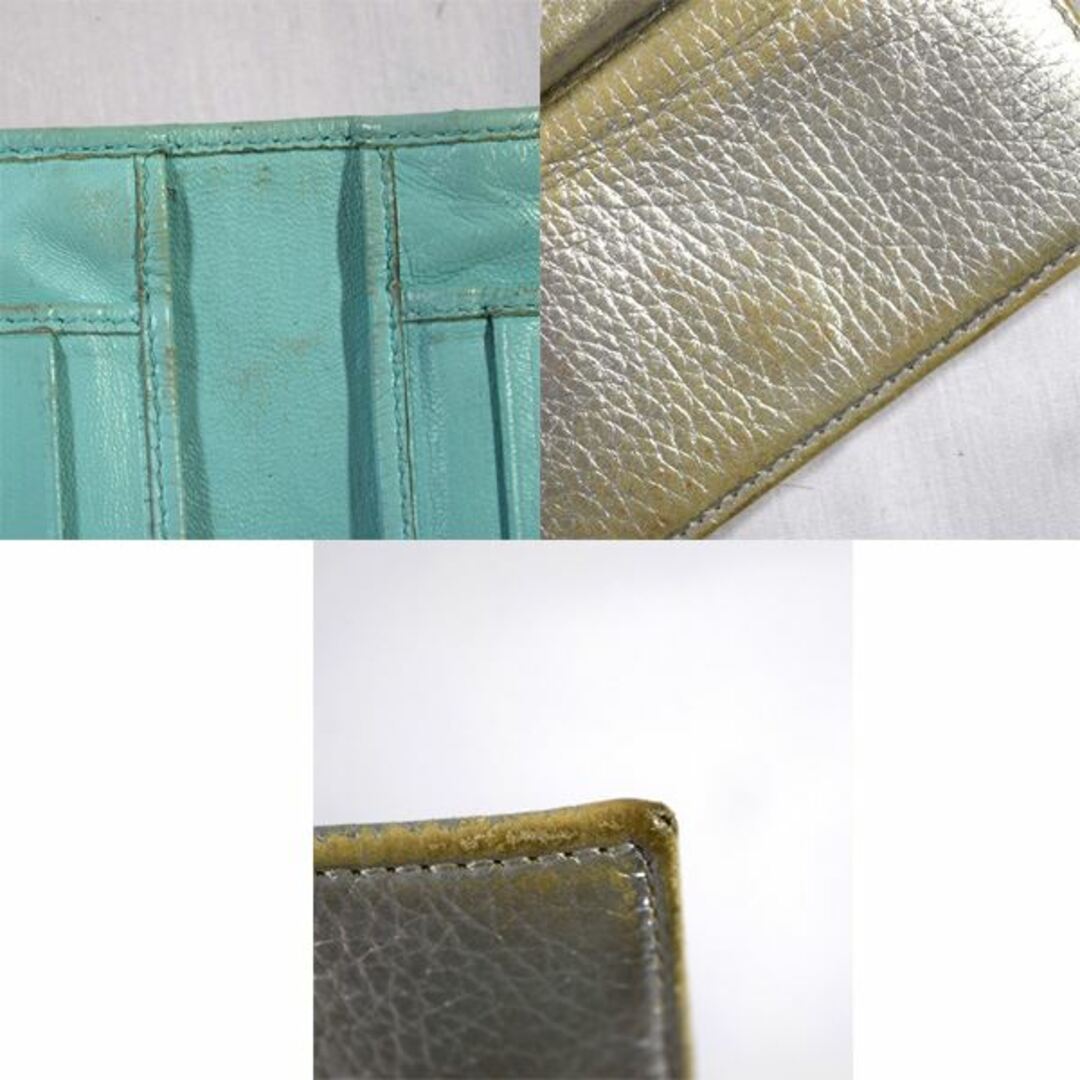 Tiffany & Co.(ティファニー)のTIFFANY&Co. / ティファニー ◆Wホック財布 レザーシルバー 財布 / サイフ / ウォレット / wallet / コイン ブランド 中古 [0990006329] レディースのファッション小物(財布)の商品写真