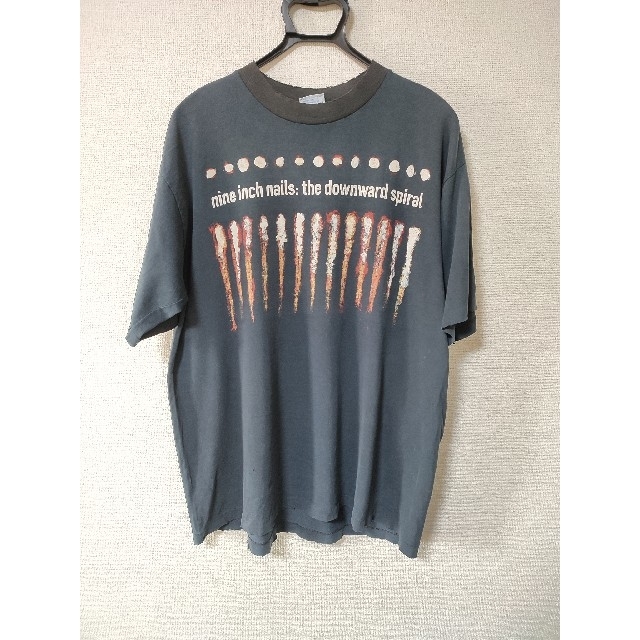 【値下げ不可】古着 90s Nine inch Nails ボロ 雰囲気 メンズのトップス(Tシャツ/カットソー(半袖/袖なし))の商品写真