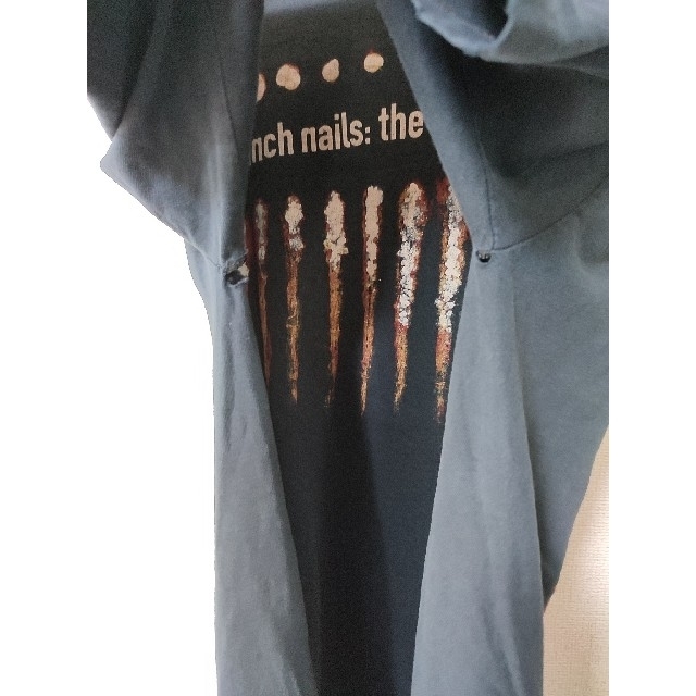 【値下げ不可】古着 90s Nine inch Nails ボロ 雰囲気 メンズのトップス(Tシャツ/カットソー(半袖/袖なし))の商品写真