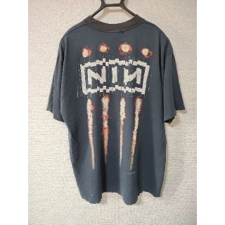 【値下げ不可】古着 90s Nine inch Nails ボロ 雰囲気(Tシャツ/カットソー(半袖/袖なし))