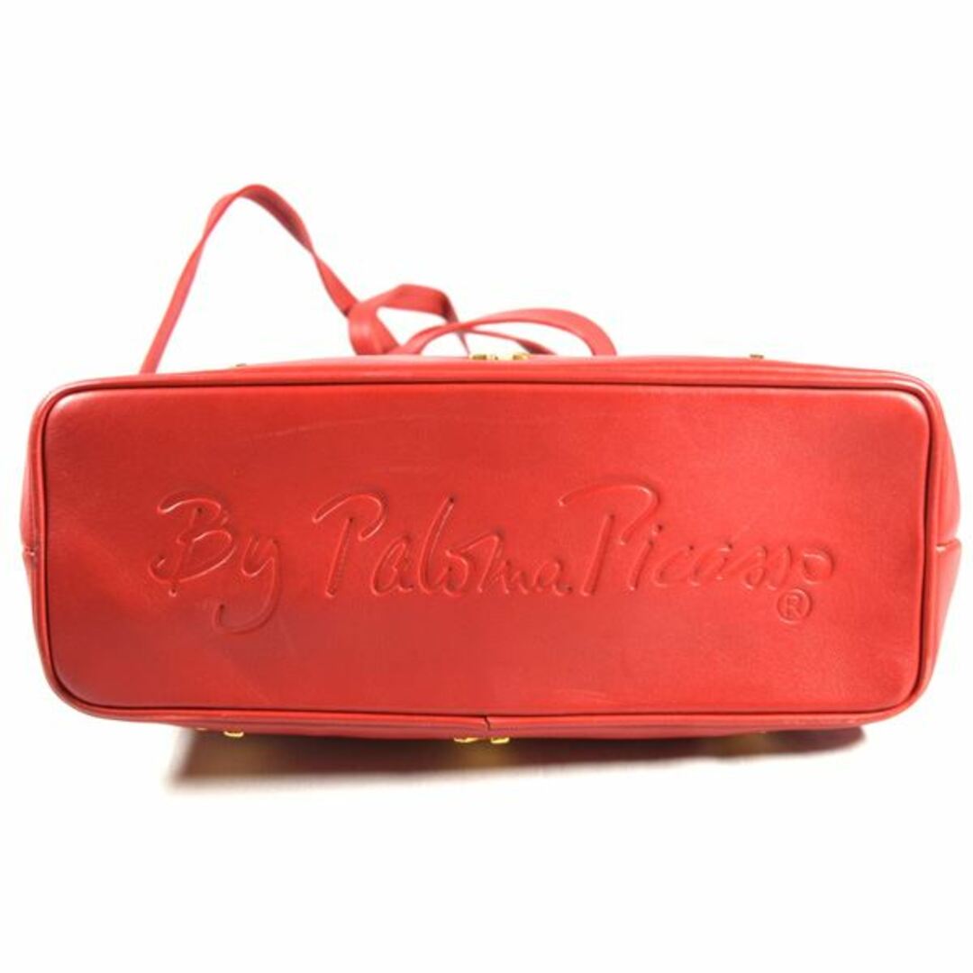 Paloma Picasso(パロマピカソ)のPaloma Picasso / パロマ ピカソ ◆ 2WAYバッグ レザー レッド ハンド ショルダー バッグ / バック / BAG / 鞄 / カバン ブランド 中古 [0990006314] レディースのバッグ(ショルダーバッグ)の商品写真