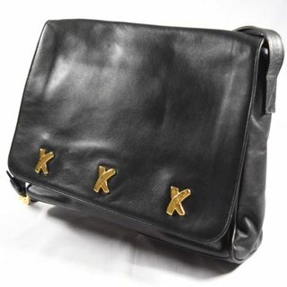 パロマピカソ(Paloma Picasso)のPaloma Picasso / パロマ ピカソ ◆ ショルダーバッグ レザー ブラック バッグ / バック / BAG / 鞄 / カバン ブランド 中古 [0990006322](ショルダーバッグ)