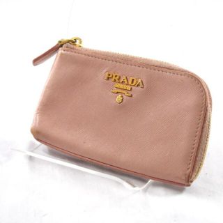 プラダ(PRADA)のPRADA / プラダ ■ キーケース L字ファスナー サフィアーノ ピンク 1M1333 KEY / キー / 鍵 ブランド 中古 [0990006750](キーケース)