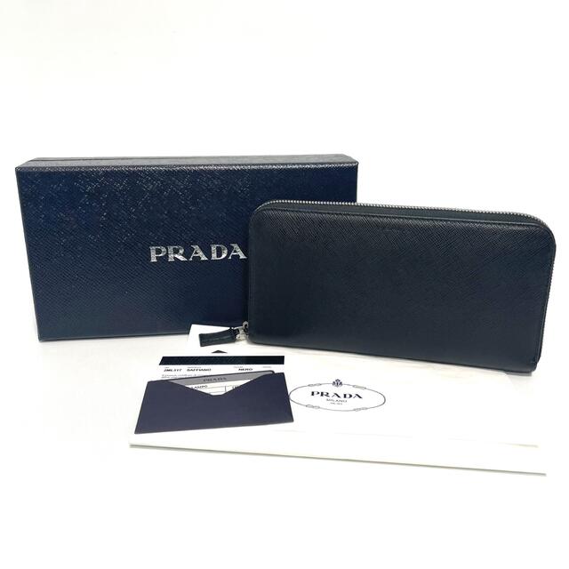 プラダ PRADA サフィアーノ ラウンドジップ 長財布