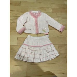 110センチ　シャーリーテンプル　スーツ　入園　入学　ピンク　女の子キッズ服女の子用(90cm~)