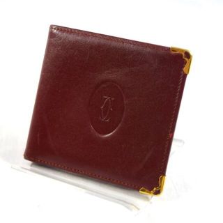 カルティエ(Cartier)のCartier / カルティエ ■ マストライン 二つ折り札入れ ボルドー 財布 / サイフ / ウォレット / wallet / コイン ブランド 中古 [0990007069](財布)