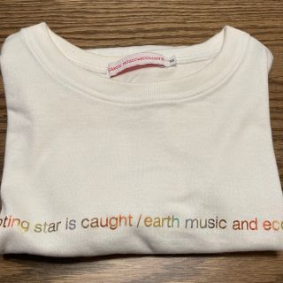 アースミュージックアンドエコロジー(earth music & ecology)の白Tシャツ(Tシャツ/カットソー(半袖/袖なし))