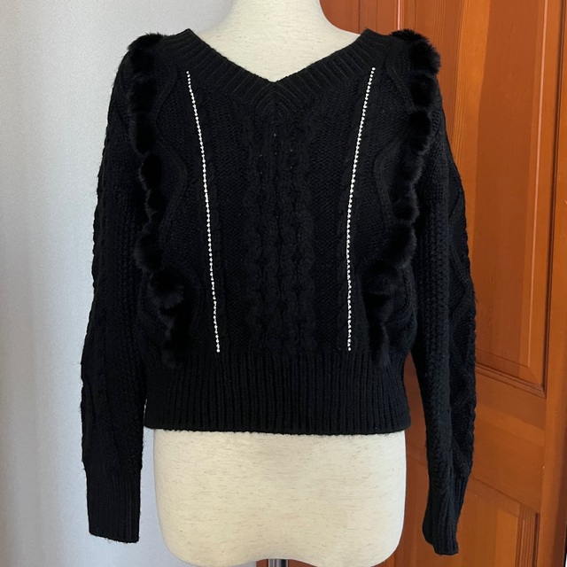 herlipto Shining Cable-knit Pullover