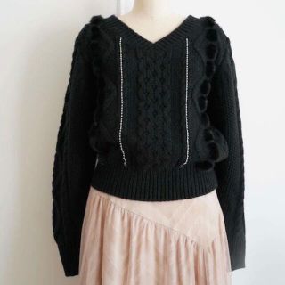 ハーリップトゥ(Her lip to)のher lip to  shining cable knit pullover(ニット/セーター)